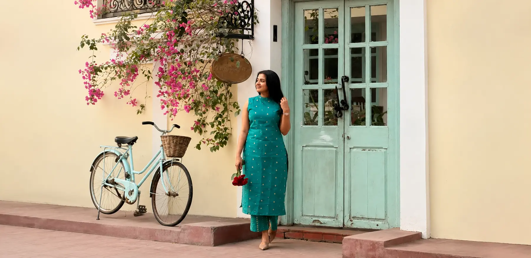 NILA Co-Ord Set for women view alternate - Viyal Design Studio