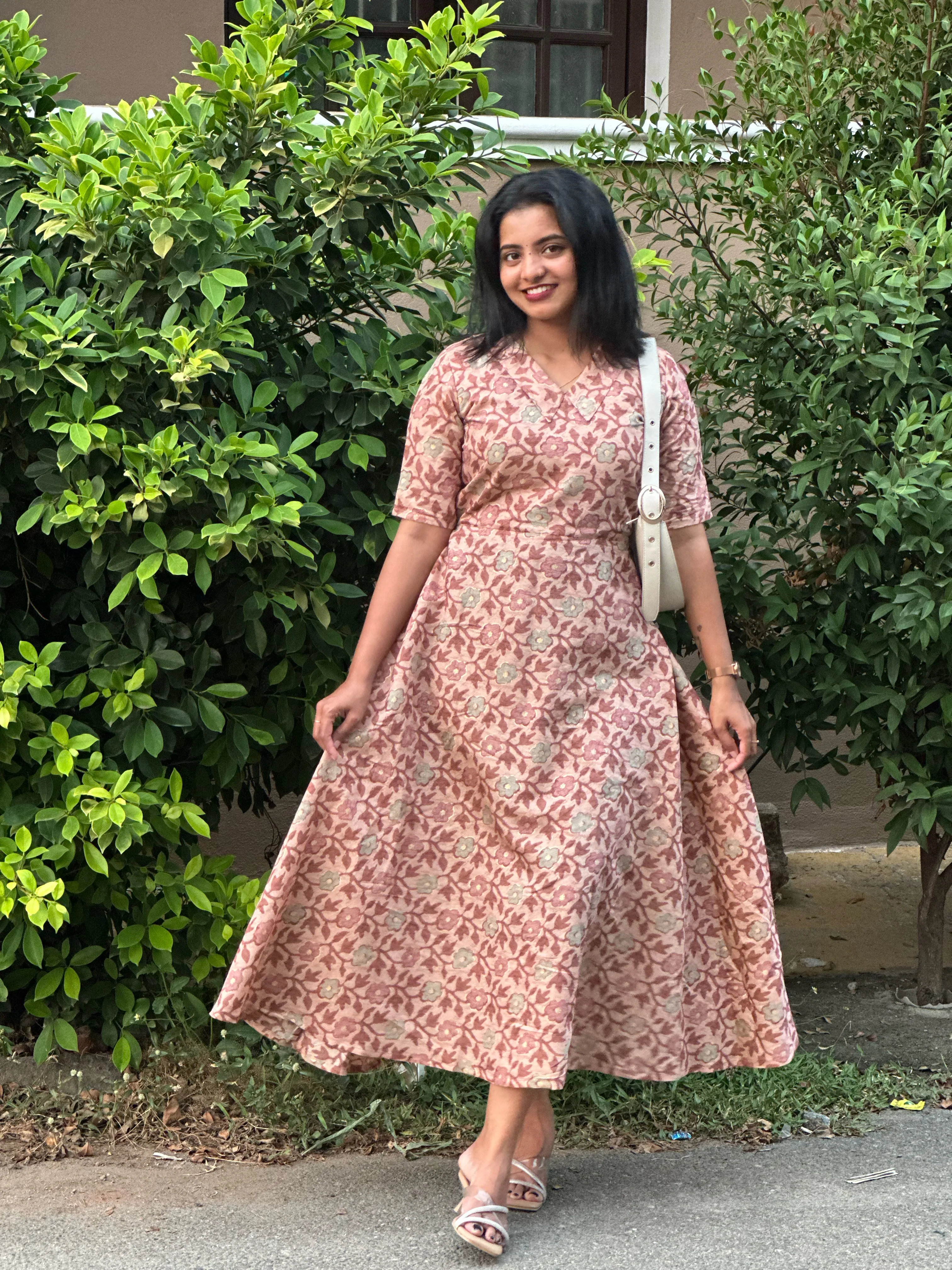 RADHI Ethnic Maxi Dress for women view 12 - Viyal Design Studio