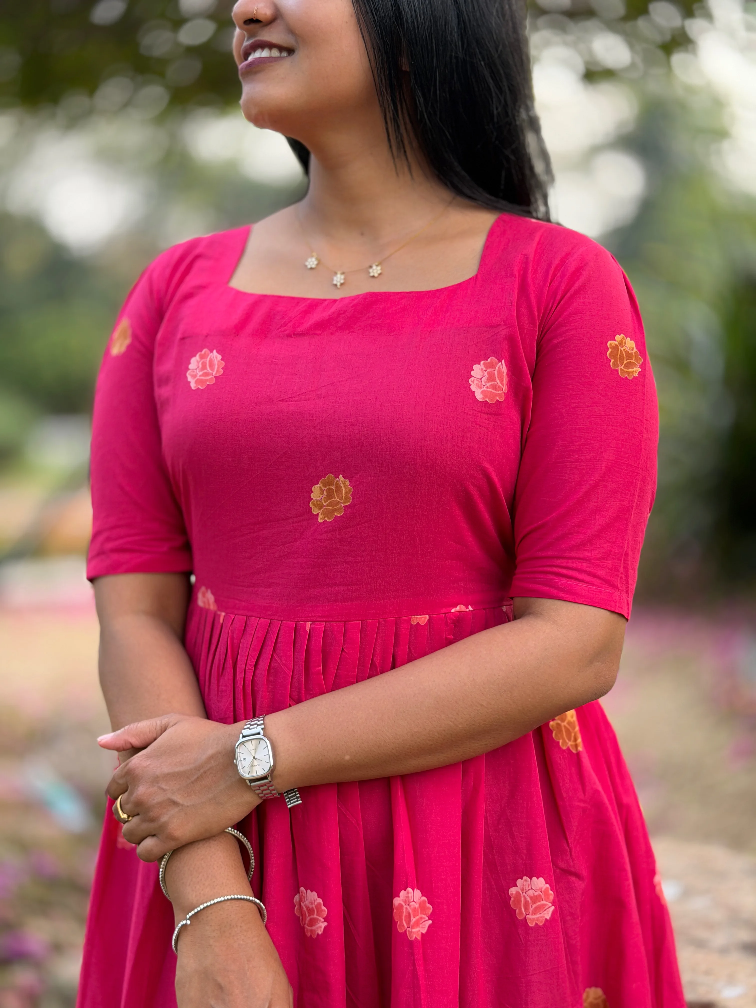 RIYA Ethnic Maxi Dress for women view 5 - Viyal Design Studio
