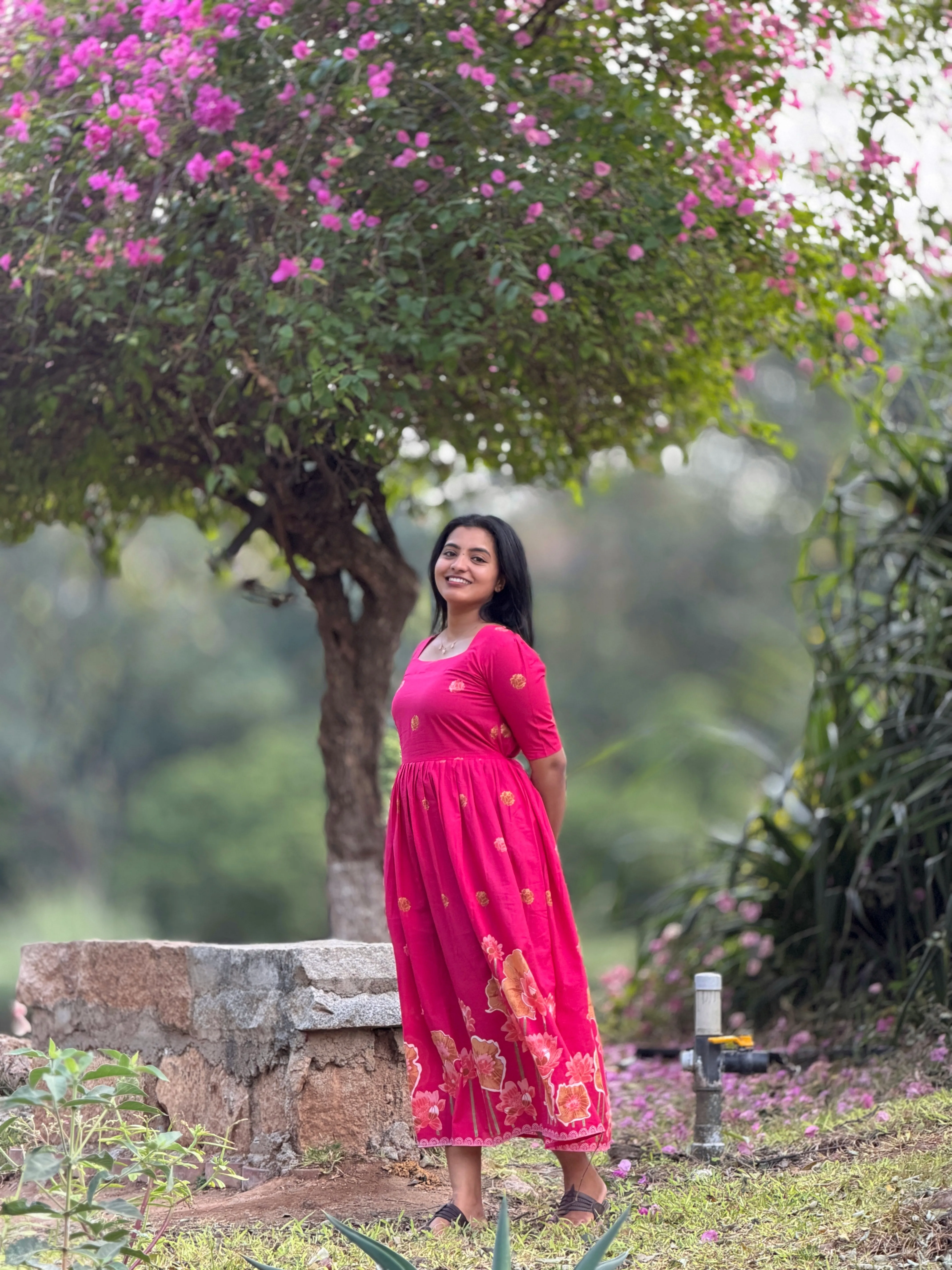 RIYA Ethnic Maxi Dress for women view 7 - Viyal Design Studio