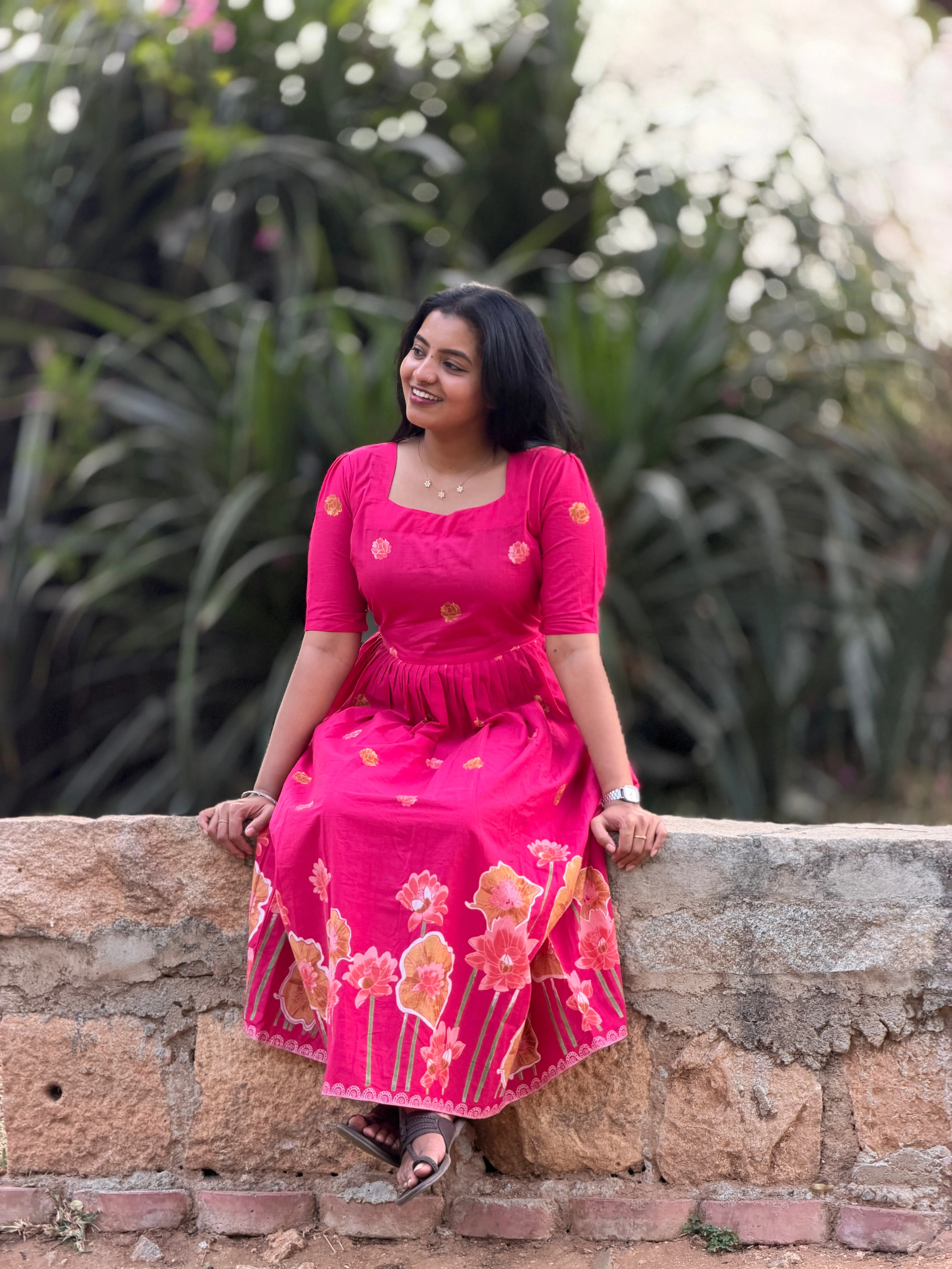 RIYA Ethnic Maxi Dress for women view 8 - Viyal Design Studio
