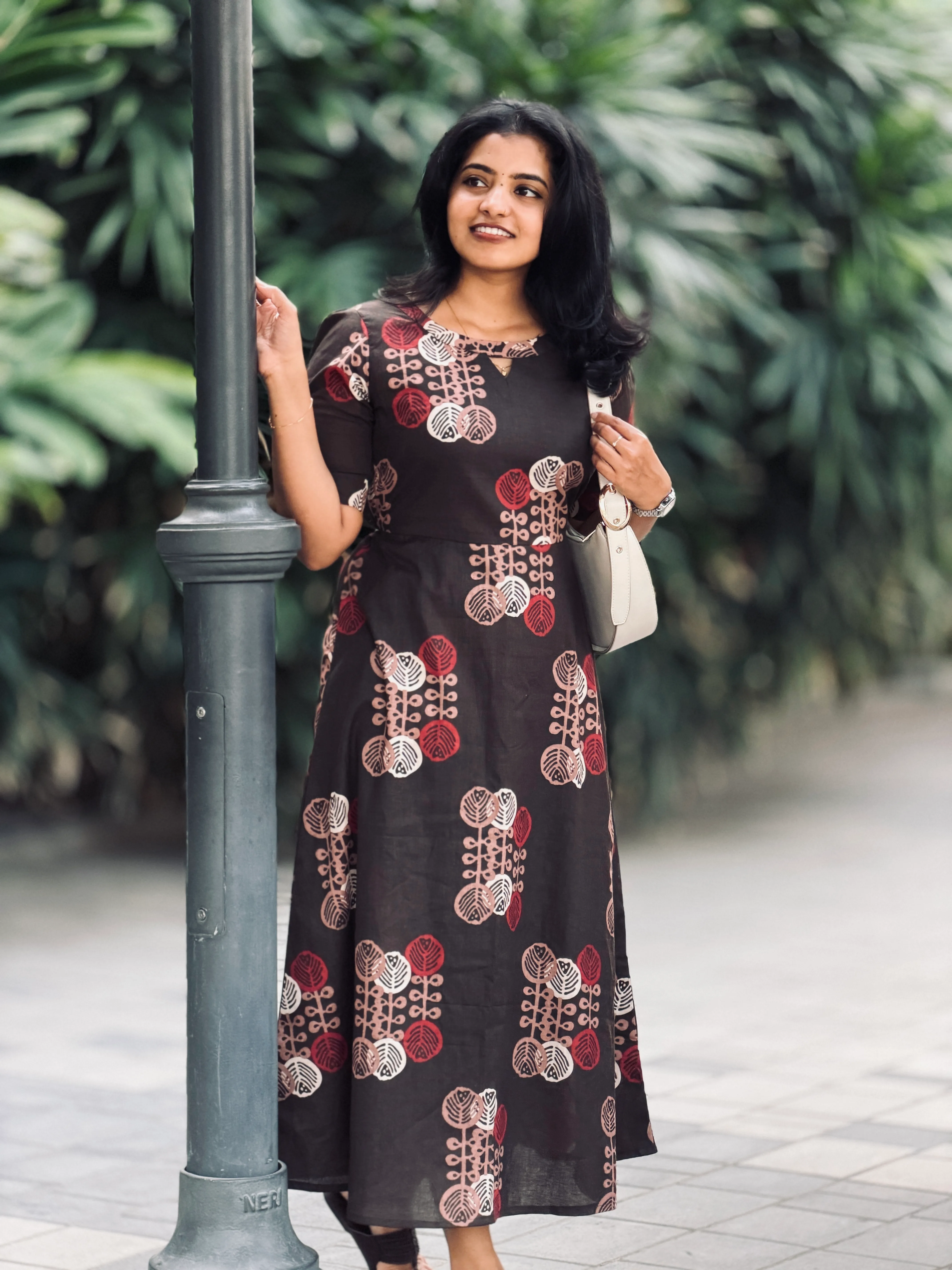 PRAGATHI Ethnic Maxi Dress for women view alternate - Viyal Design Studio