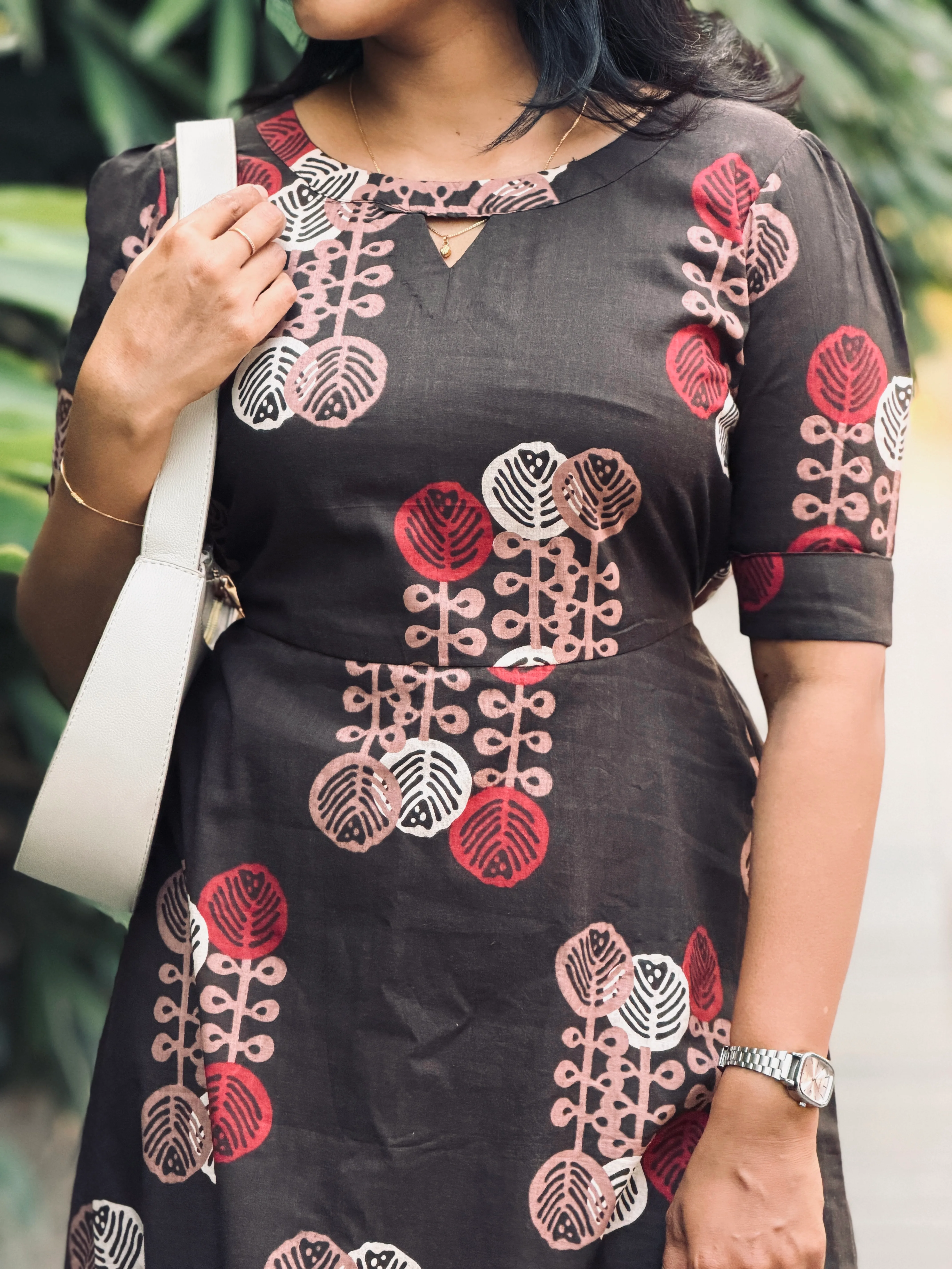 PRAGATHI Ethnic Maxi Dress for women view 5 - Viyal Design Studio