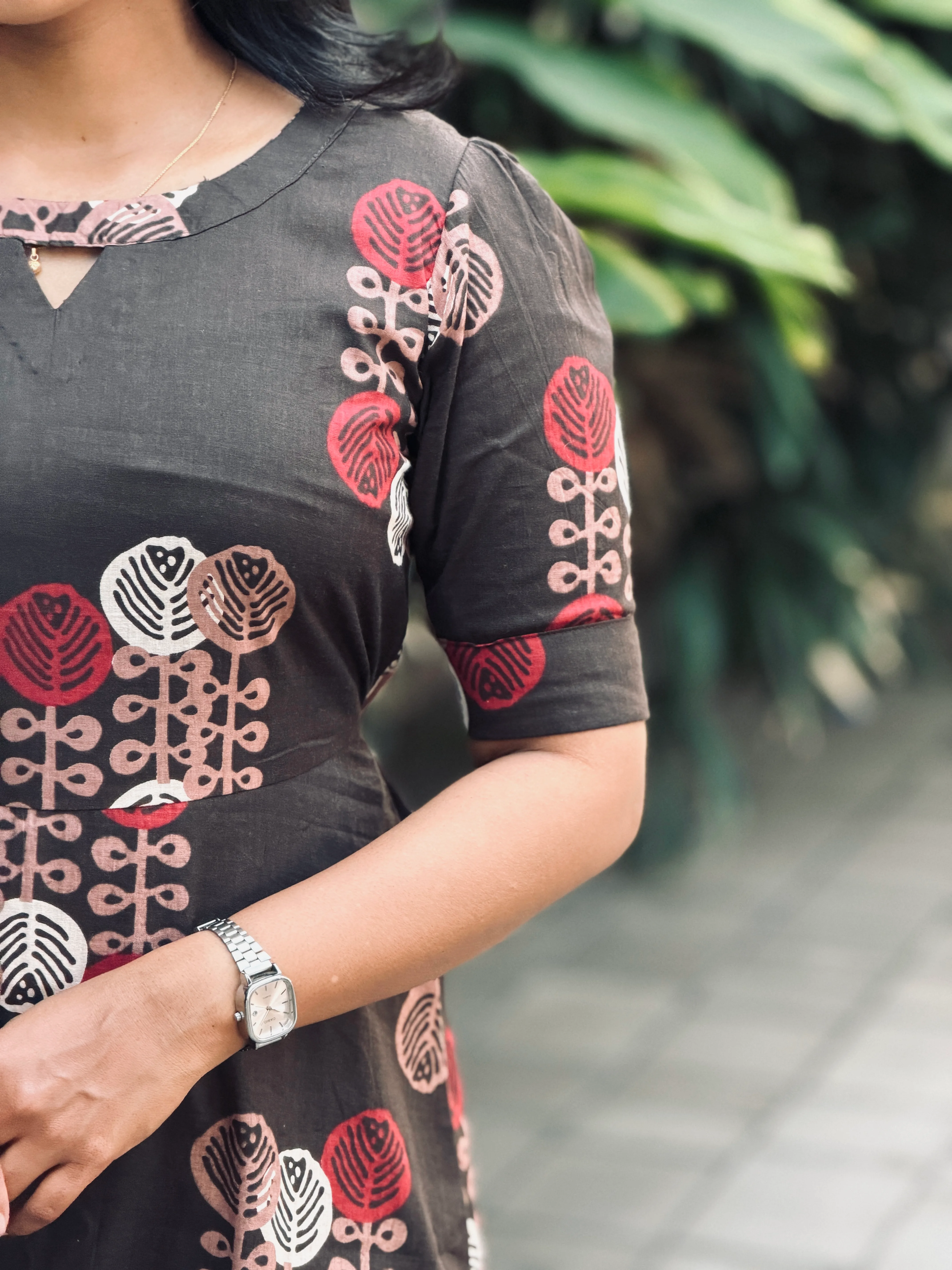 PRAGATHI Ethnic Maxi Dress for women view 6 - Viyal Design Studio