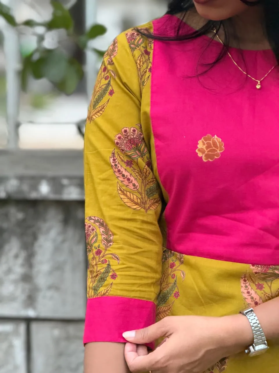 Diya Ethnic Maxi Dress for women view 14 - Viyal Design Studio