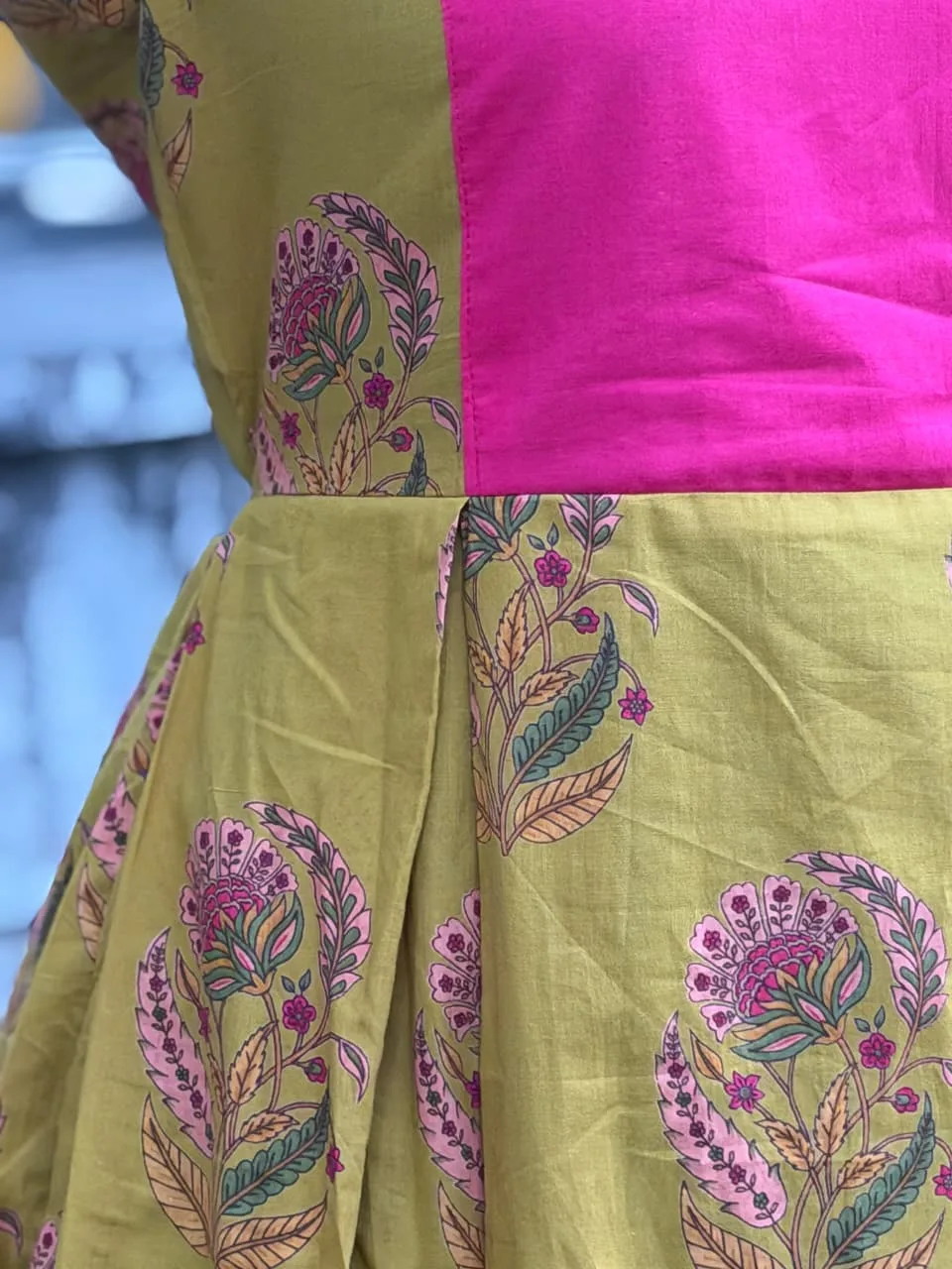 Diya Ethnic Maxi Dress for women view 15 - Viyal Design Studio