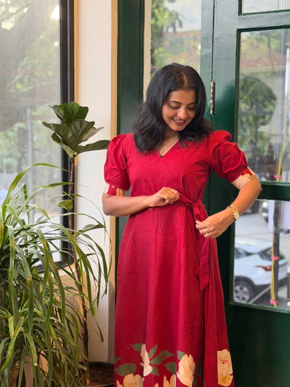 Maxi Dress 05 Ethnic Maxi Dress for women view 2 - Viyal Design Studio
