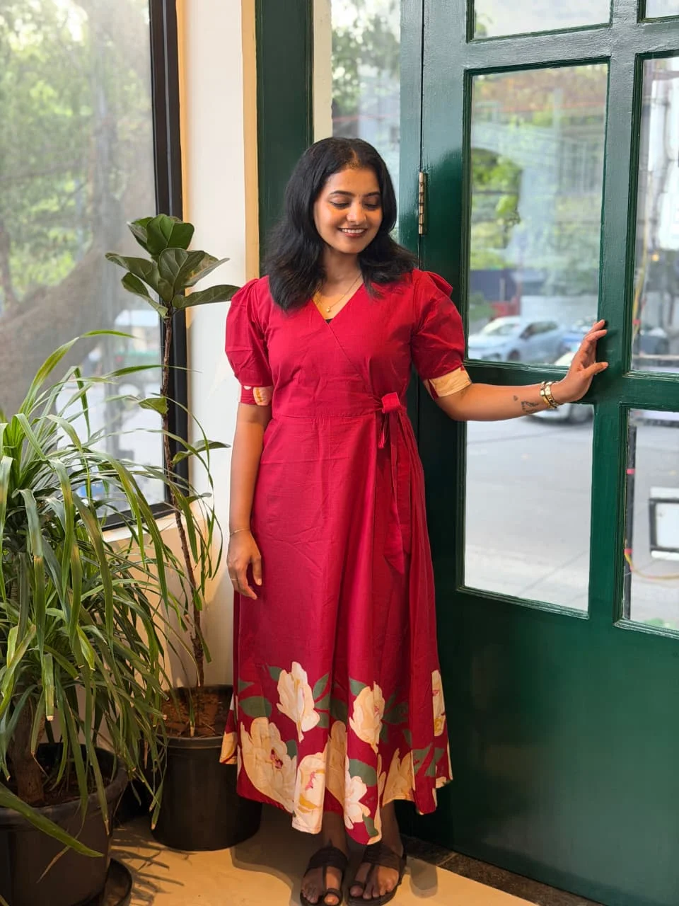 Maxi Dress 05 Ethnic Maxi Dress for women view 8 - Viyal Design Studio