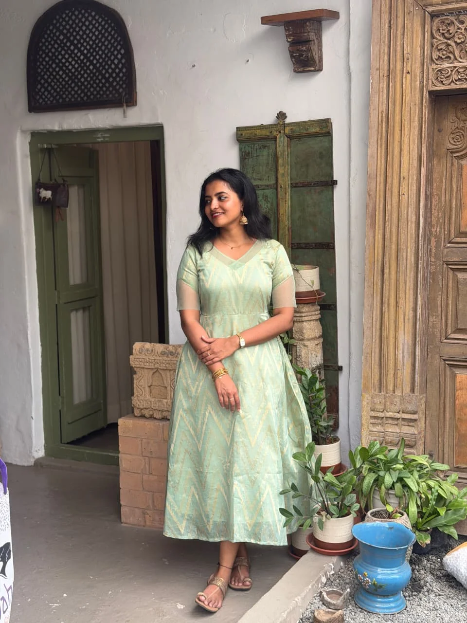 ARYA Ethnic Maxi Dress for women - Viyal Design Studio