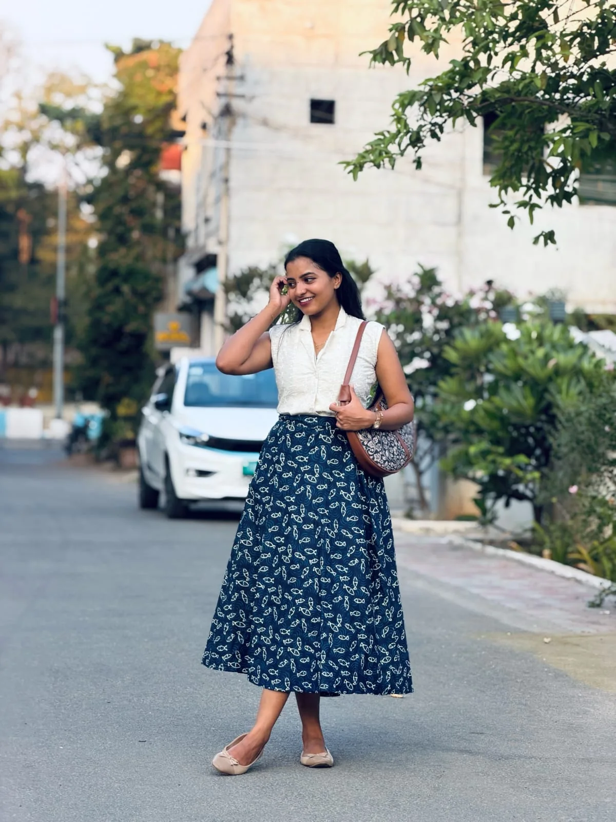 AADHIRA Crop Top Skirt Set for women view alternate - Viyal Design Studio