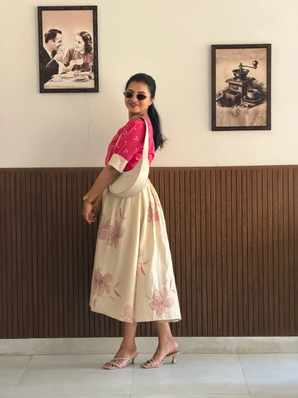 Yuvi Crop Top Skirt Set for women view 14 - Viyal Design Studio