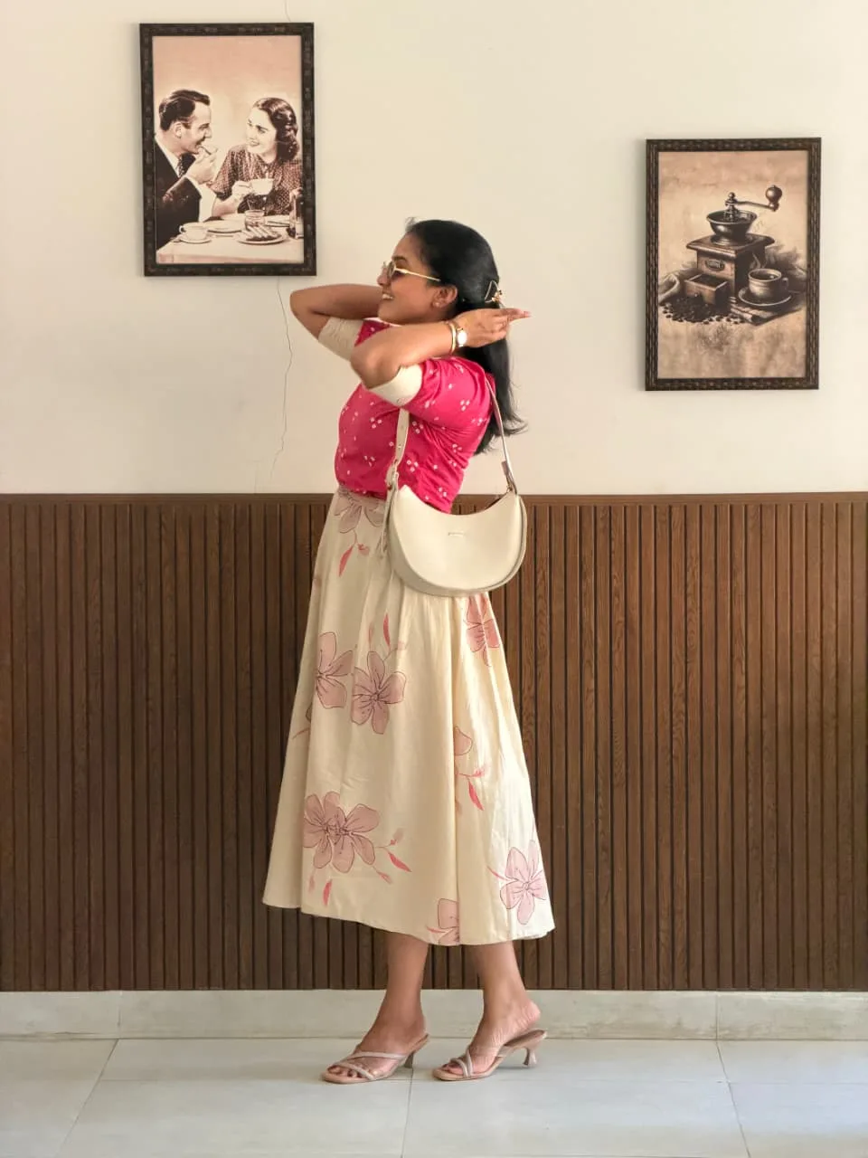 Yuvi Crop Top Skirt Set for women view 16 - Viyal Design Studio