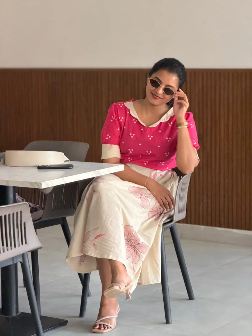 Yuvi Crop Top Skirt Set for women view 17 - Viyal Design Studio