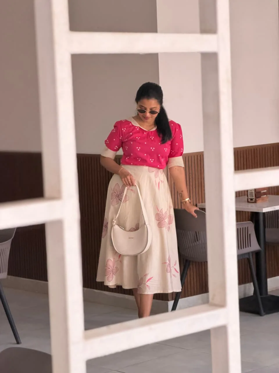 Yuvi Crop Top Skirt Set for women view 4 - Viyal Design Studio