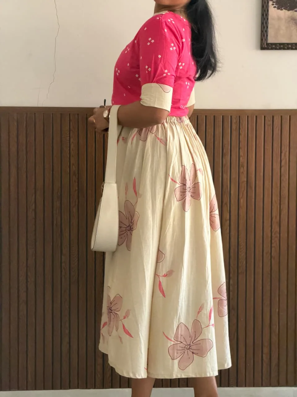 Yuvi Crop Top Skirt Set for women view 10 - Viyal Design Studio