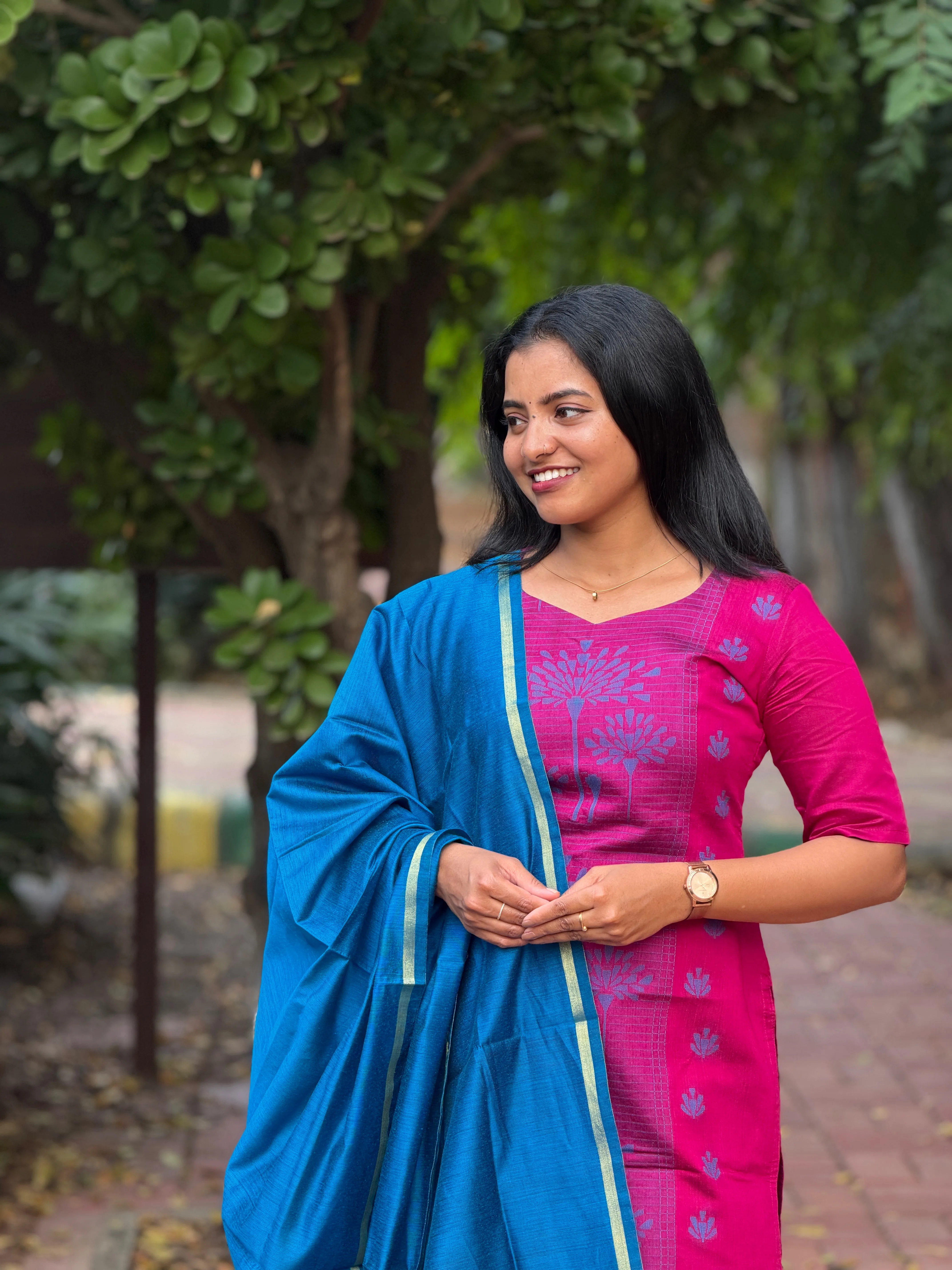 THARA Festive Three Piece Set for women view 3 - Viyal Design Studio
