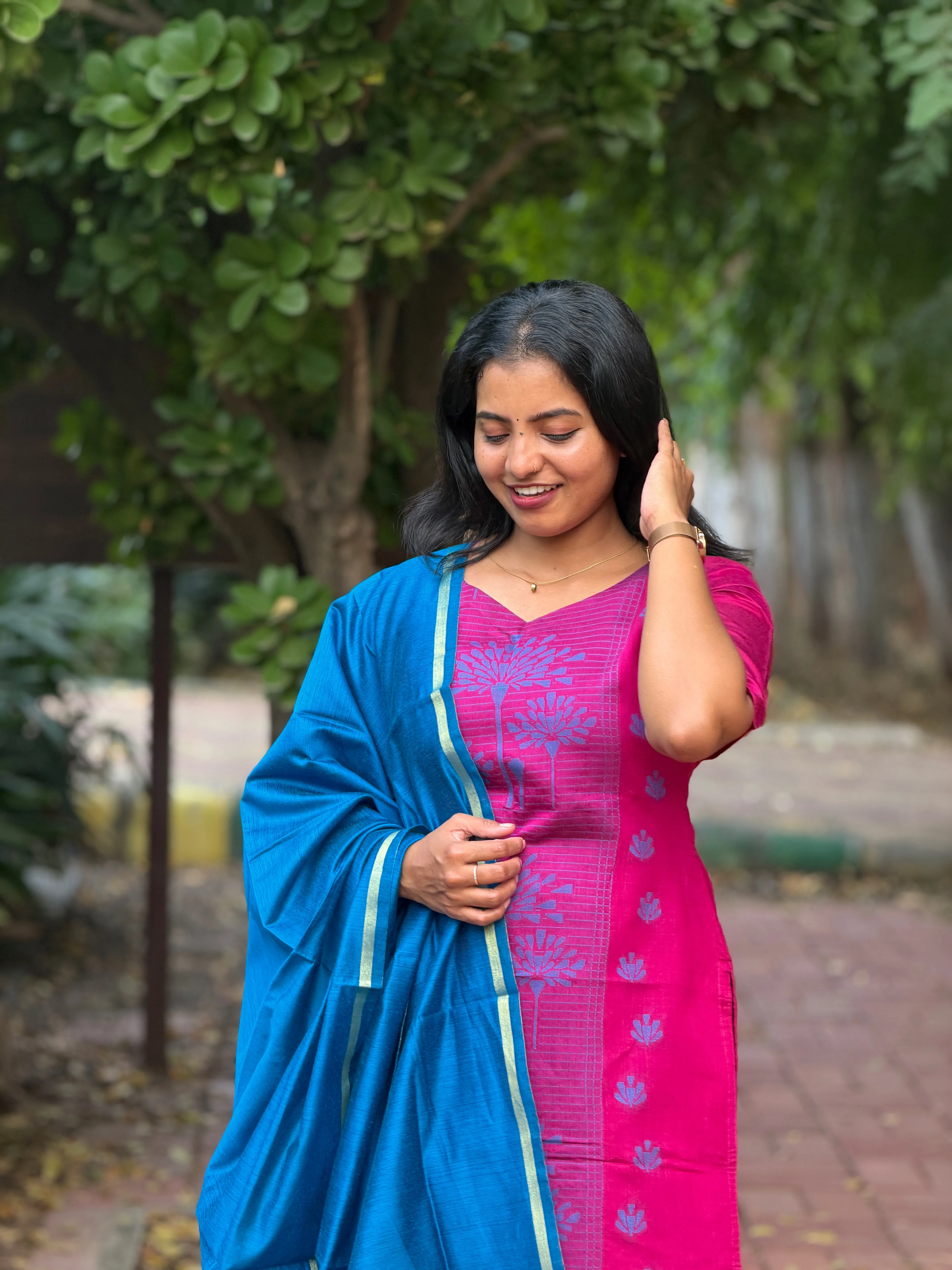 THARA Festive Three Piece Set for women view 4 - Viyal Design Studio