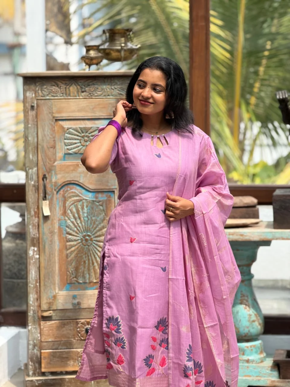 SUBIKSHA Festive Three Piece Set for women view 2 - Viyal Design Studio