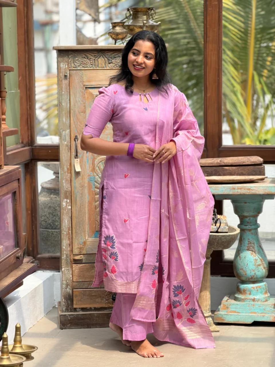 SUBIKSHA Festive Three Piece Set for women view 3 - Viyal Design Studio
