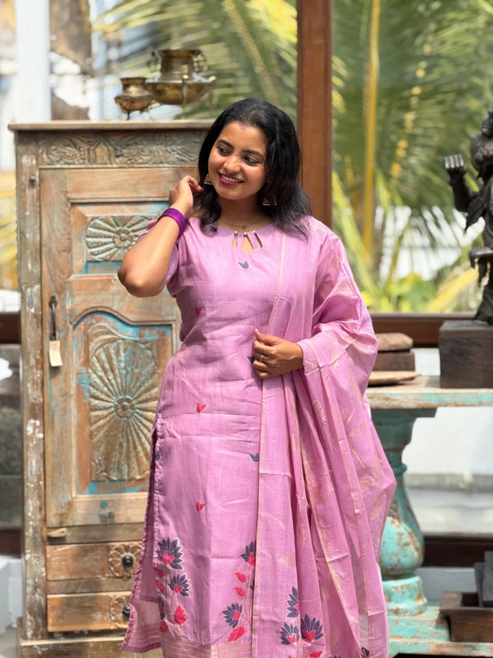 SUBIKSHA Festive Three Piece Set for women view 4 - Viyal Design Studio