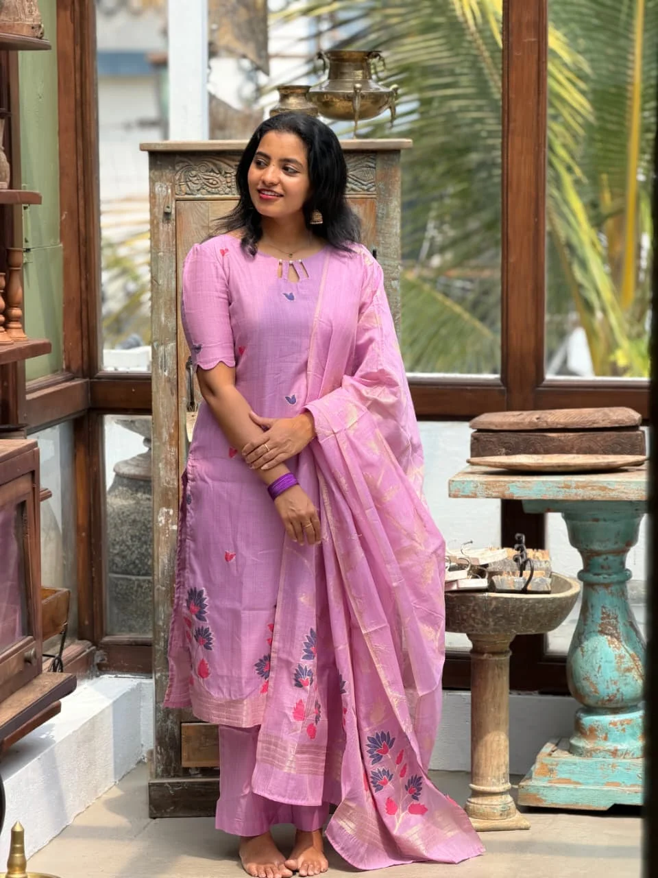 SUBIKSHA Festive Three Piece Set for women view 6 - Viyal Design Studio