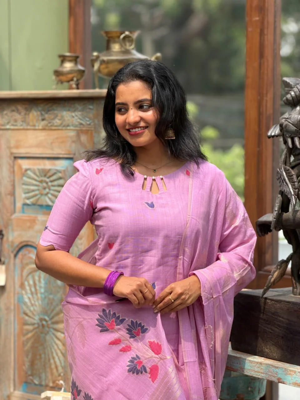 SUBIKSHA Festive Three Piece Set for women view 7 - Viyal Design Studio