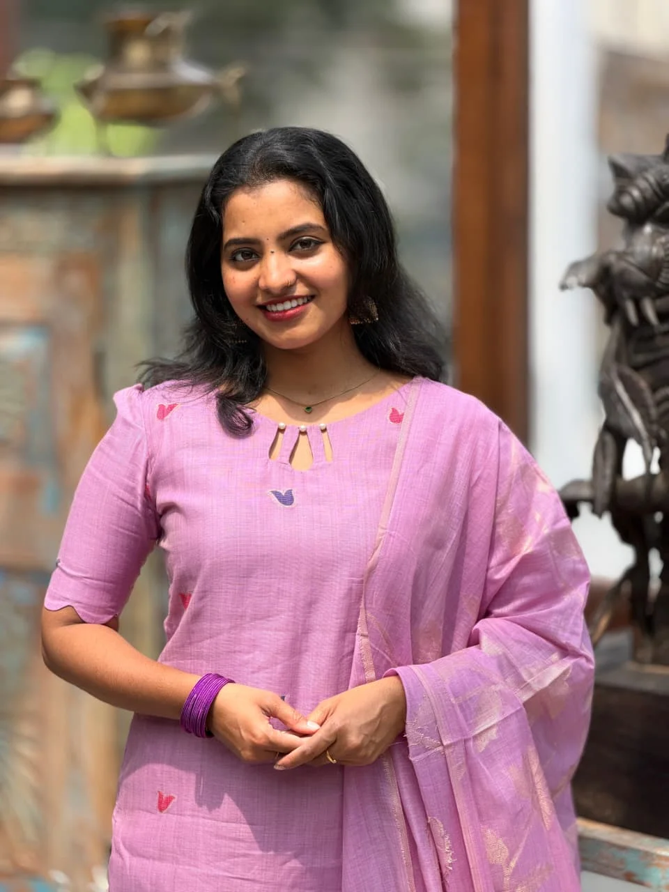 SUBIKSHA Festive Three Piece Set for women view 8 - Viyal Design Studio