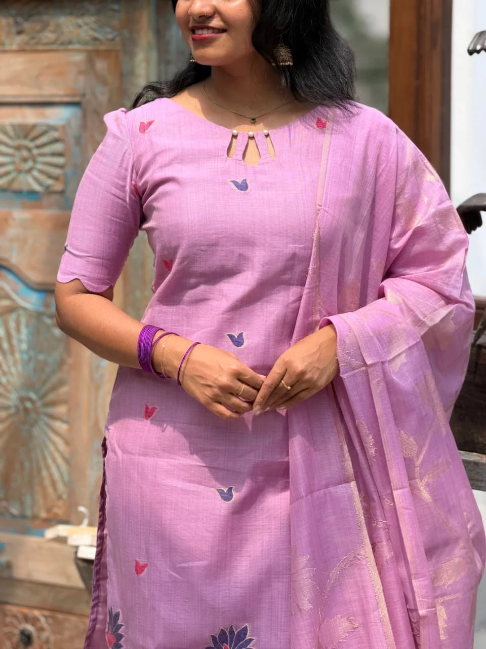 SUBIKSHA Festive Three Piece Set for women view 9 - Viyal Design Studio