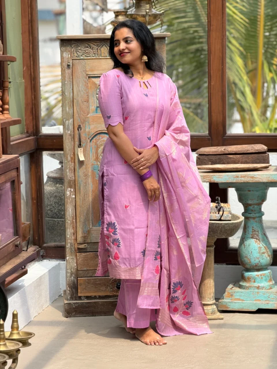 SUBIKSHA Festive Three Piece Set for women - Viyal Design Studio