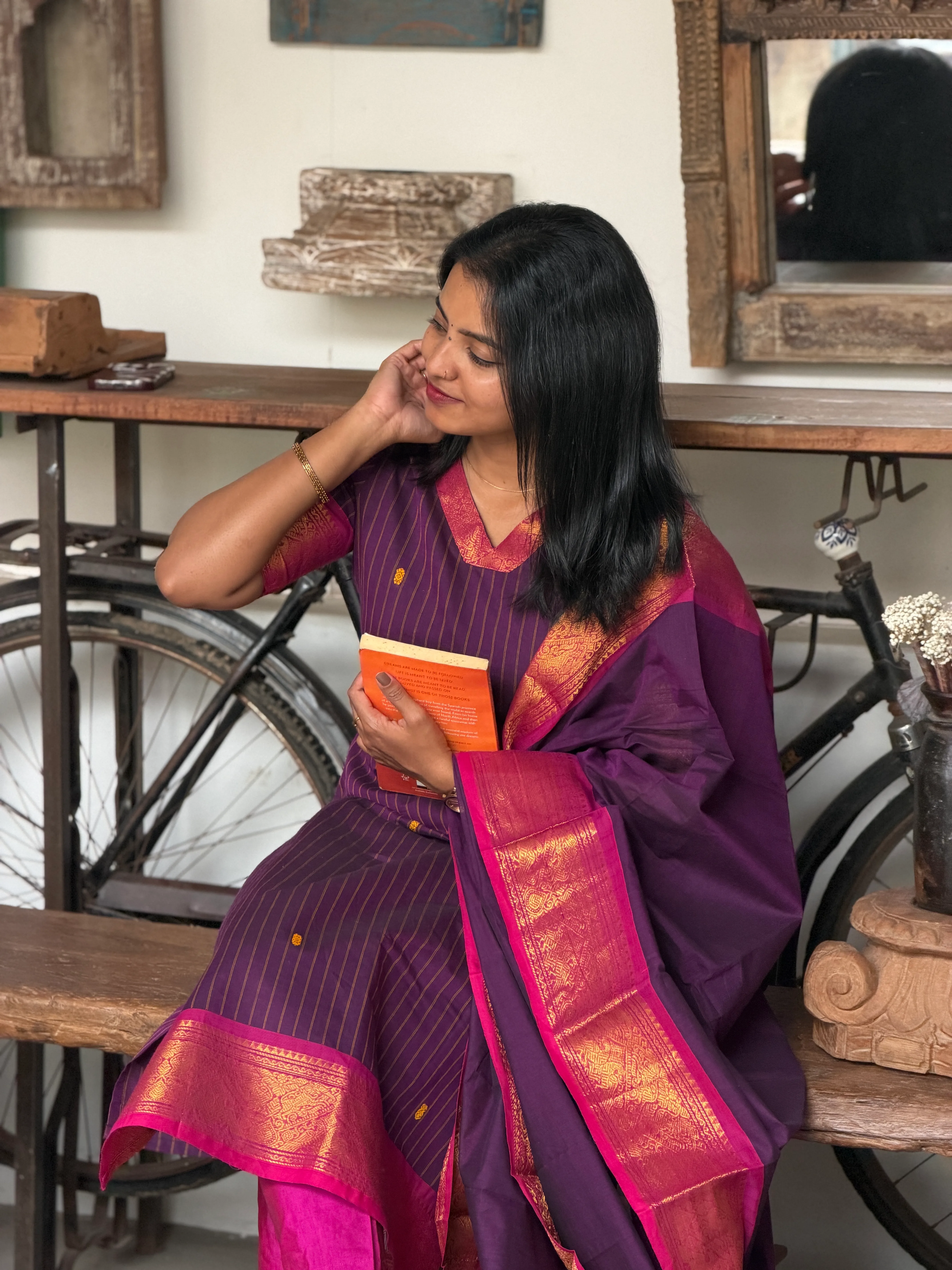NILANTHI Two Piece Set for women view 7 - Viyal Design Studio