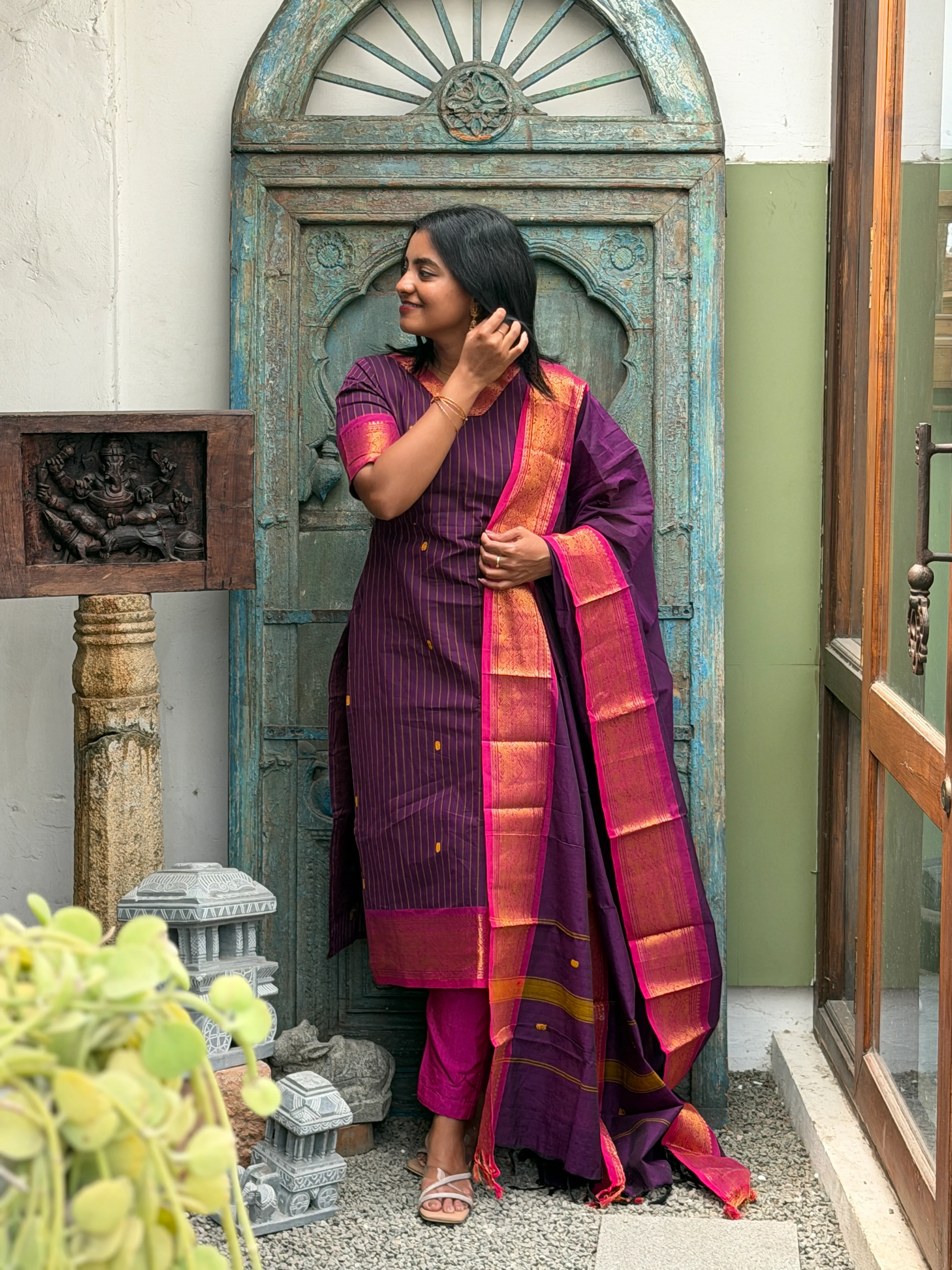 NILANTHI Two Piece Set for women view 9 - Viyal Design Studio