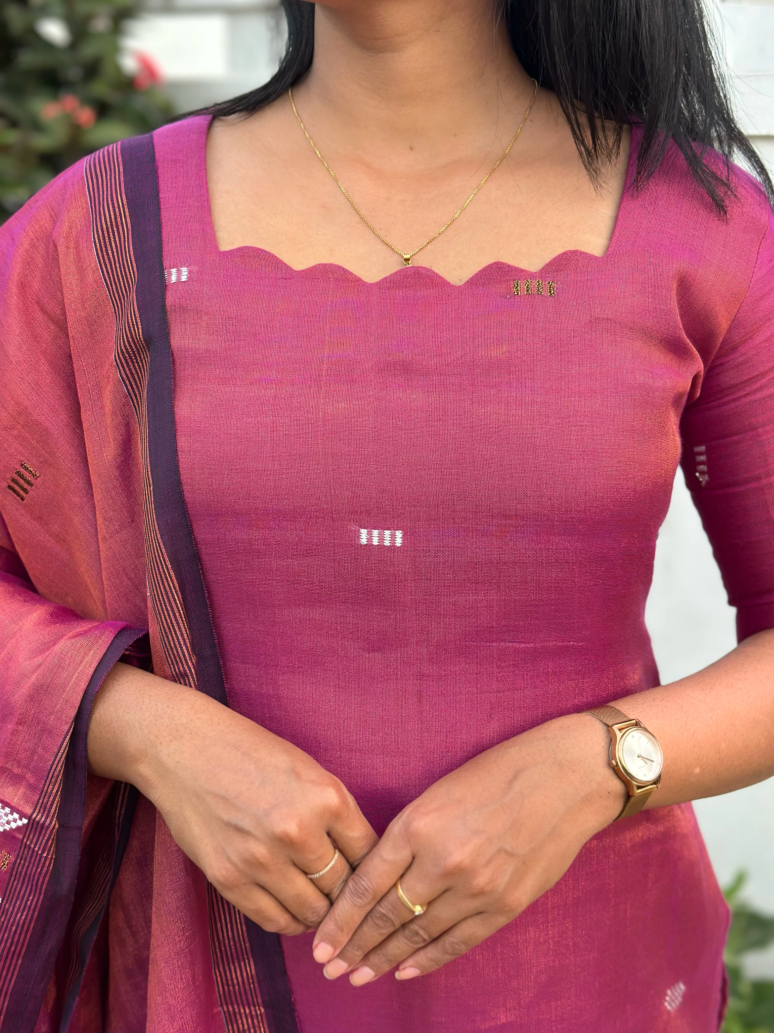 MITHRA Two Piece Set for women view 7 - Viyal Design Studio