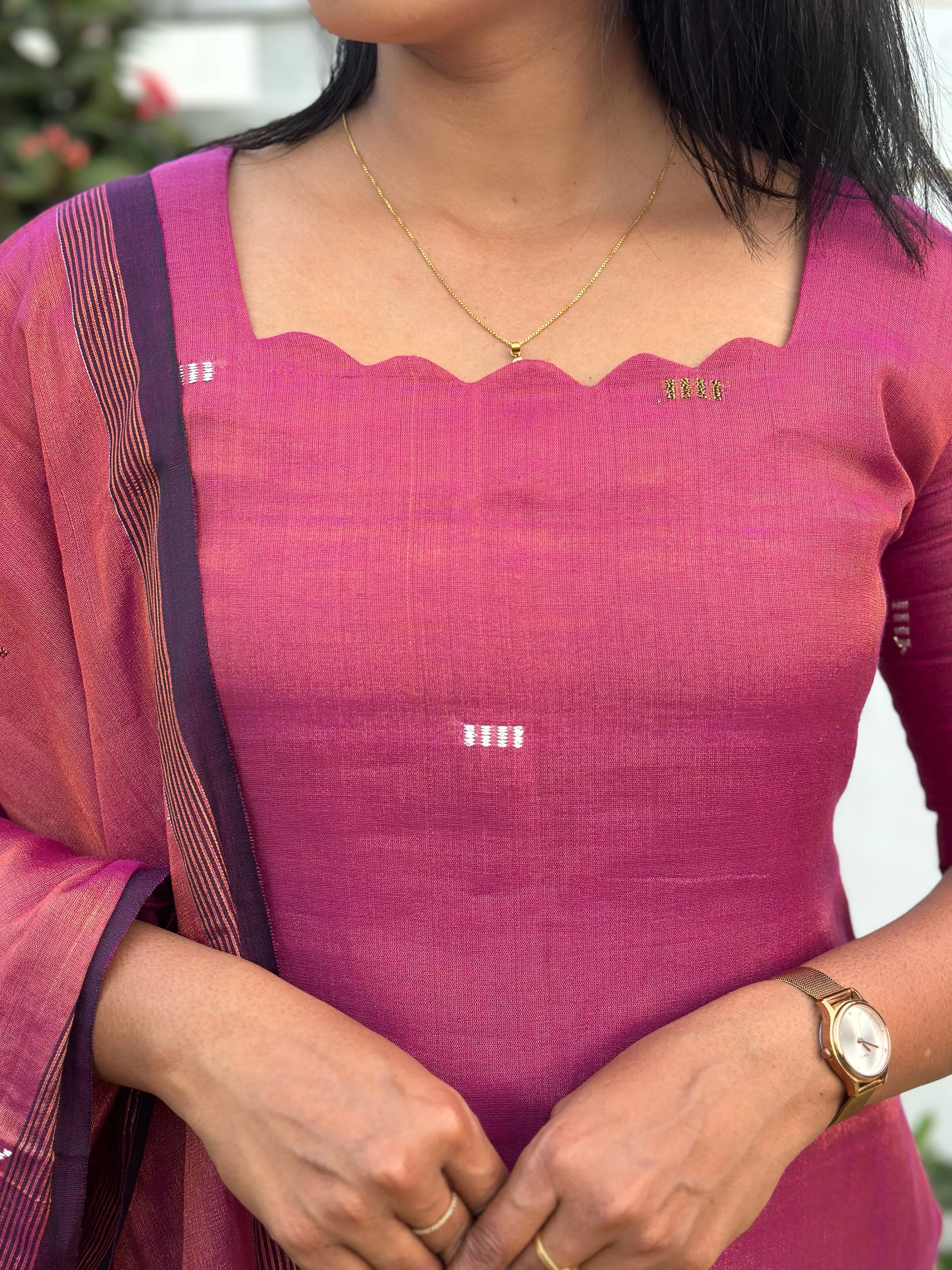 MITHRA Two Piece Set for women view 8 - Viyal Design Studio
